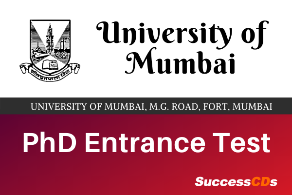 phd entrance exam 2022 mumbai university